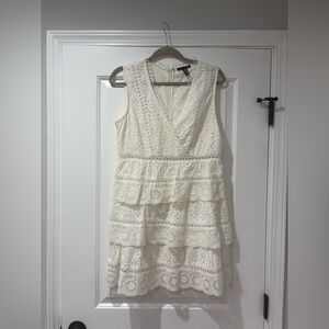 White Aqua brand eyelet dress